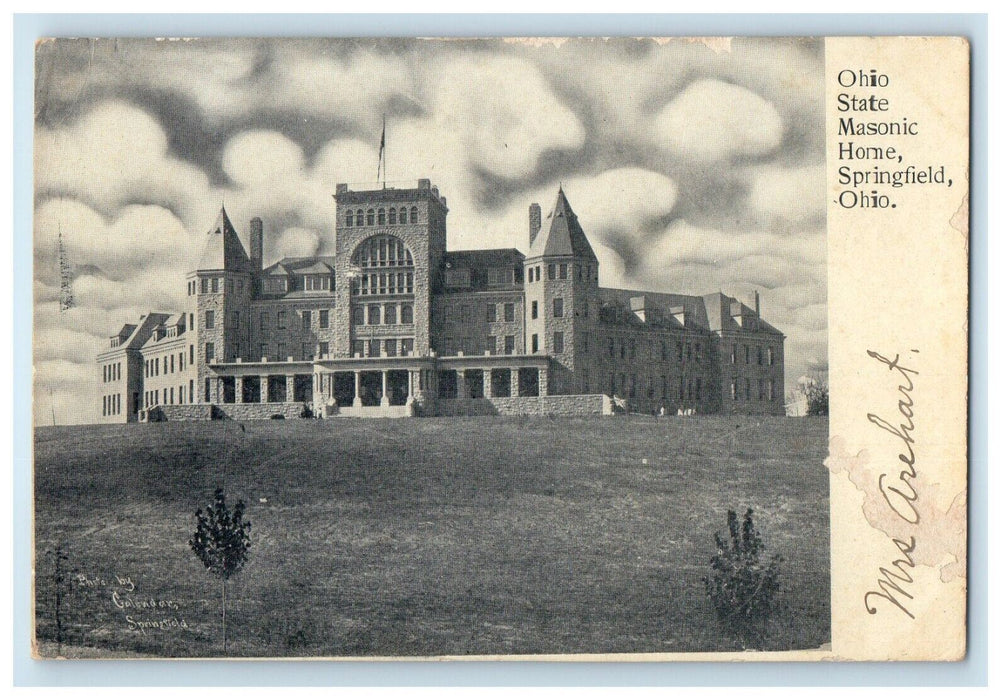 c1905 View Of Ohio State Masonic Home Springfield Ohio OH Antique Postcard