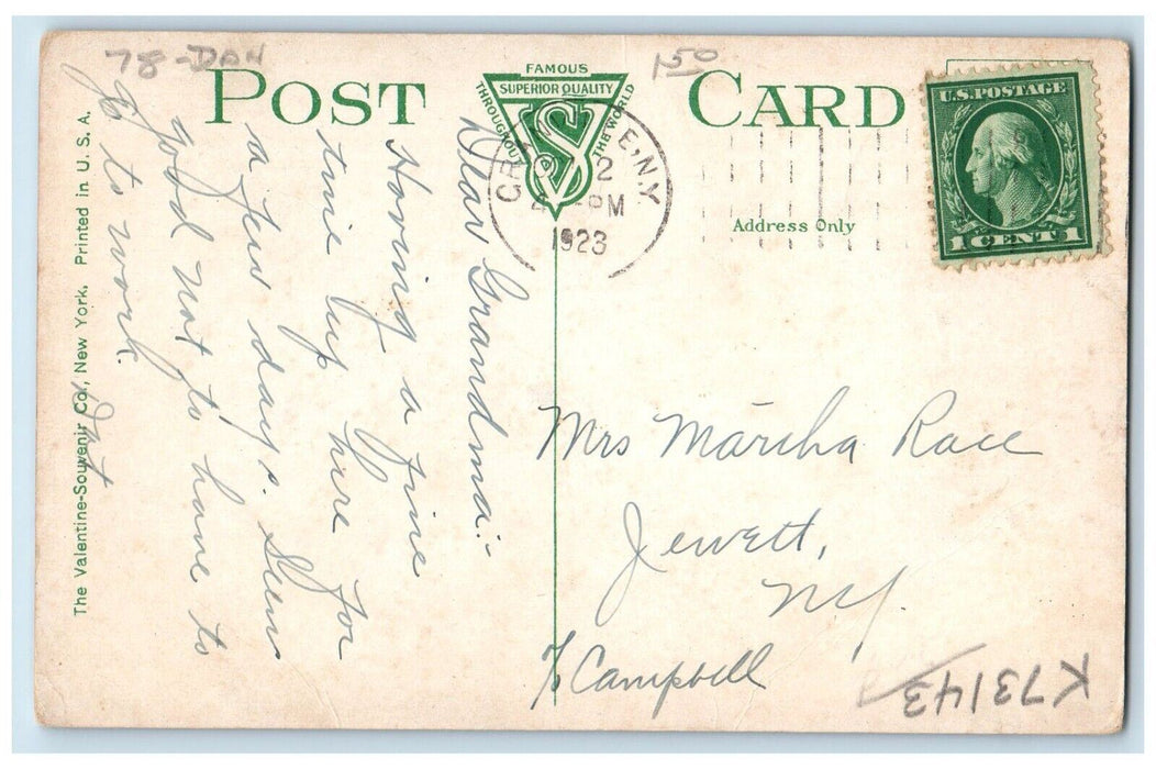 1923 Welsh Calvinistic Methodist Church Granville New York NY Antique Postcard