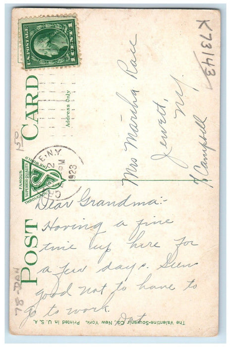 1923 Welsh Calvinistic Methodist Church Granville New York NY Antique Postcard