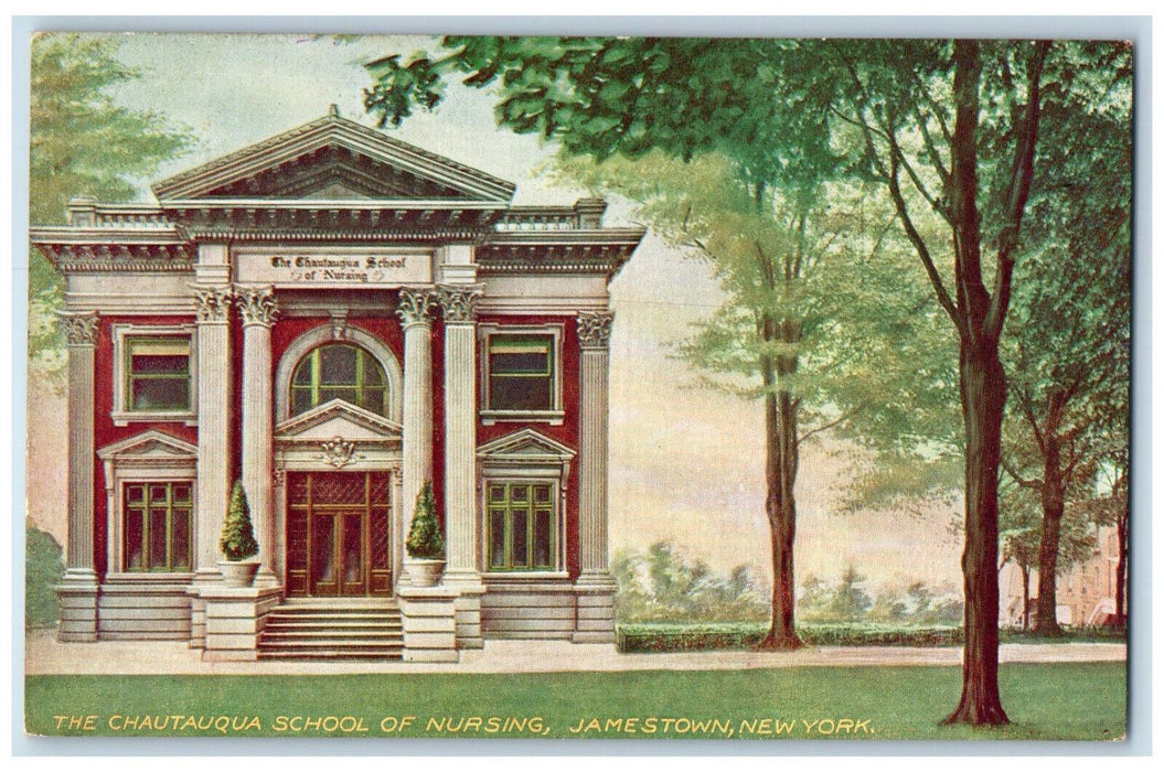 c1910 The Chautauqua School off Nursing Jamestown New York NY Antique Postcard