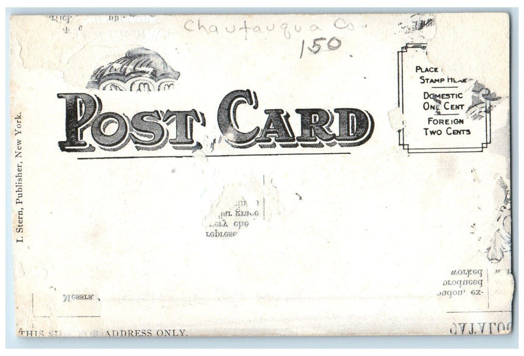 c1910's Swedish Lutheran Church And Parsonage Falconer New York NY Postcard