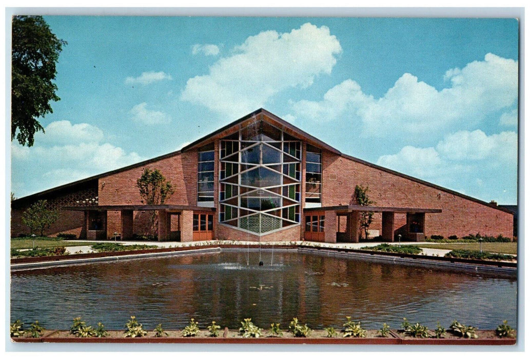 c1960's St. Agatha Parish Beech Road and Pembroke Detroit Michigan MI Postcard