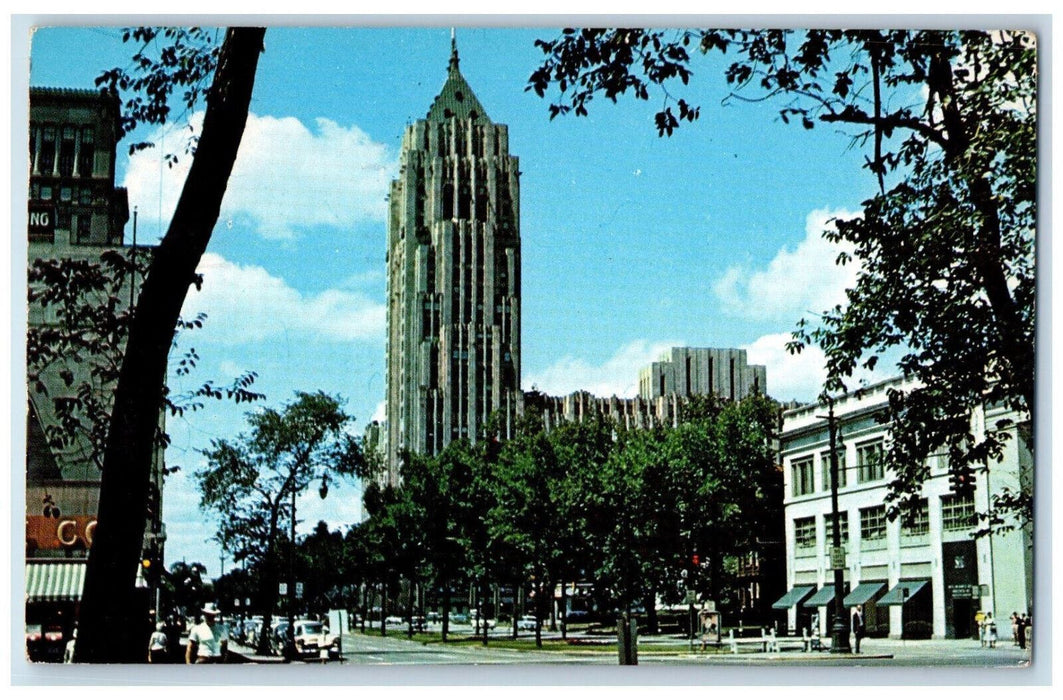 1962 Fisher Building Detroit West Grand Blvd. Michigan MI Vintage Postcard
