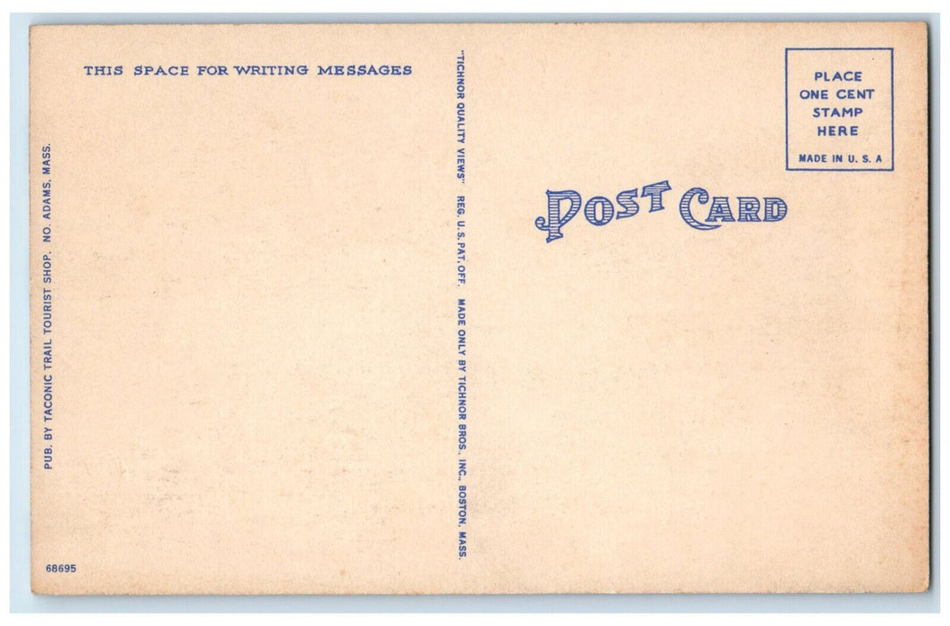 c1950's Greetings from Taconic Trail Multiview Adams Massachusetts MA Postcard