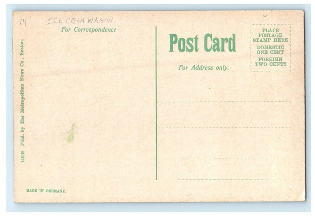 1905 View of The Warren, Worcester Massachusetts MA Antique Postcard