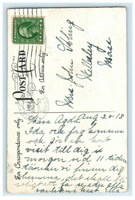 1913 Chase Building Front Street, Worcester, Massachusetts MA Postcard