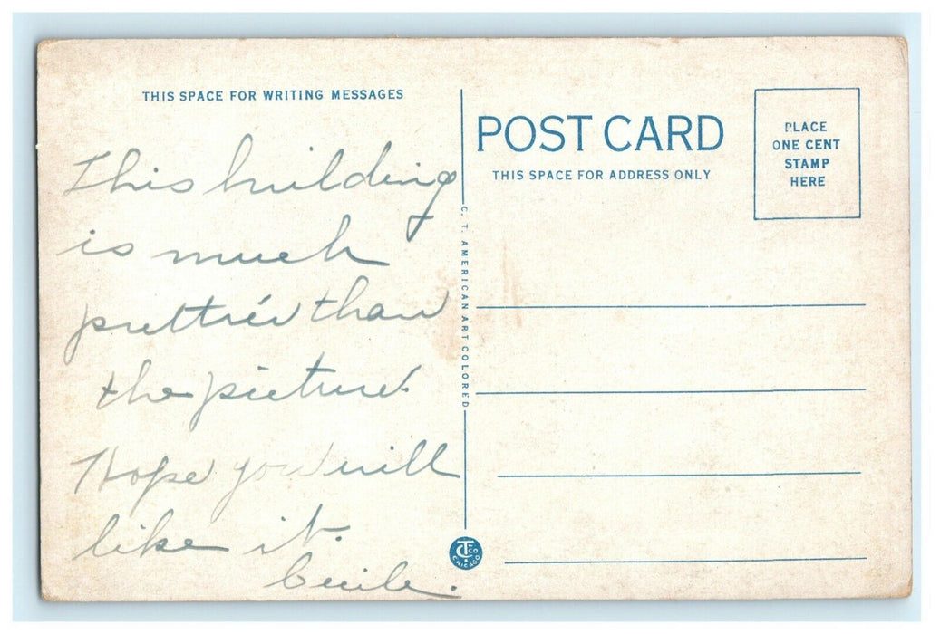 c1920 New Barracks Oklahoma Military Academy Claremore Oklahoma OK Postcard