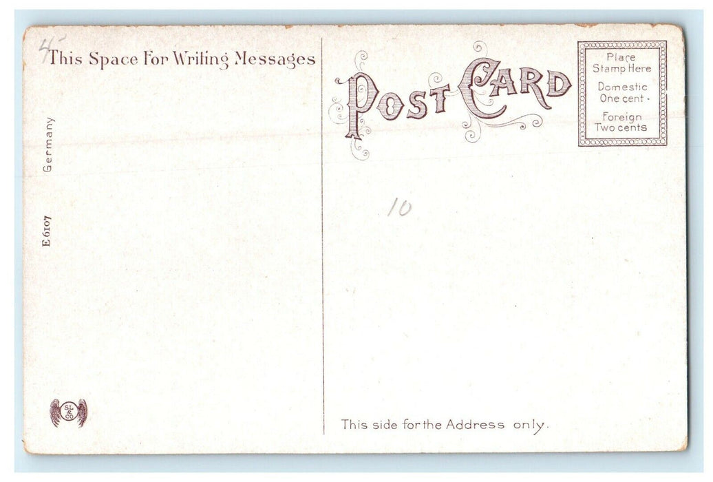 1912 Church of the Sacred Heart, Worcester Massachusetts MA Antique Postcard