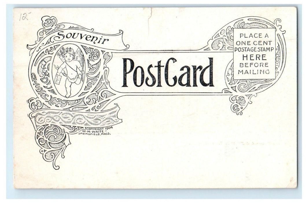 1904 Polytechnic Institute, Worcester, Massachusetts MA Antique Postcard