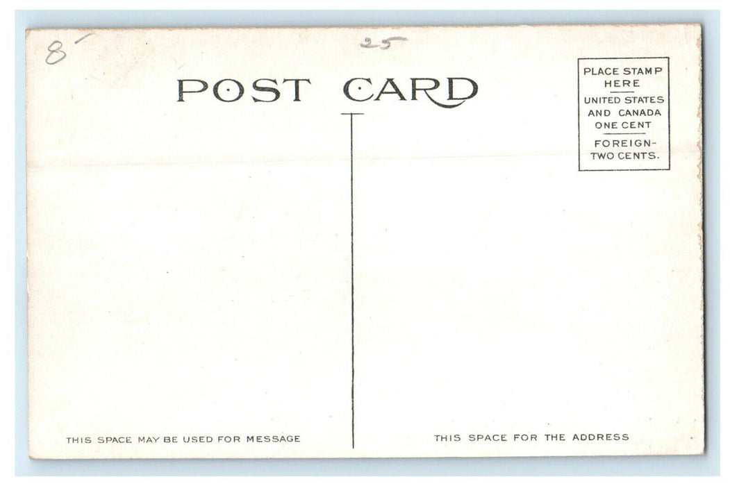 1908 Congregational Church, Woburn Massachusetts MA Antique Postcard