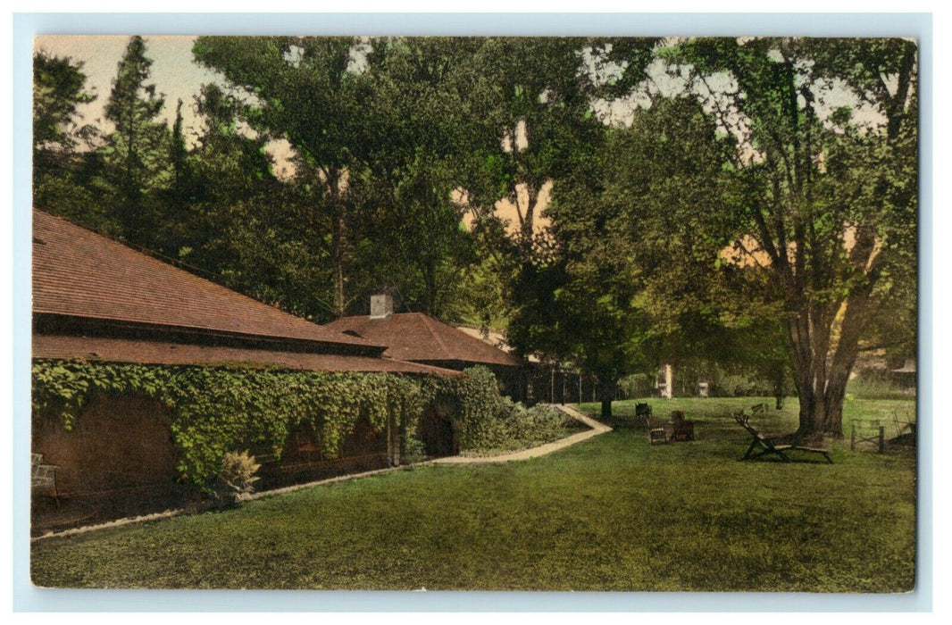 c1915 Allenwood Inn Lake Champlain Burlington Vermont VT Handcolored Postcard