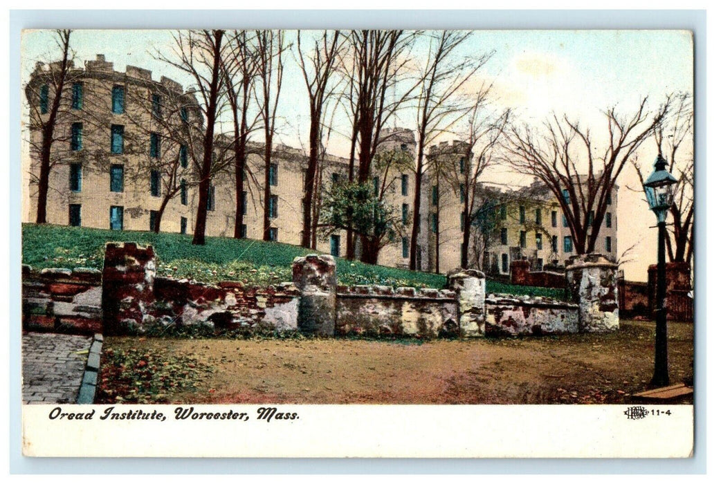 1908 Oread Institute, Worcester, Massachusetts MA Antique Posted Postcard