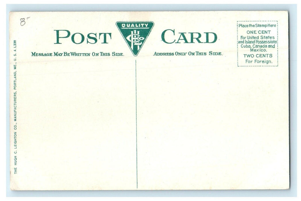 1912 Worcester Massachusetts MA Lake Quinsigamond Unposted Antique Postcard