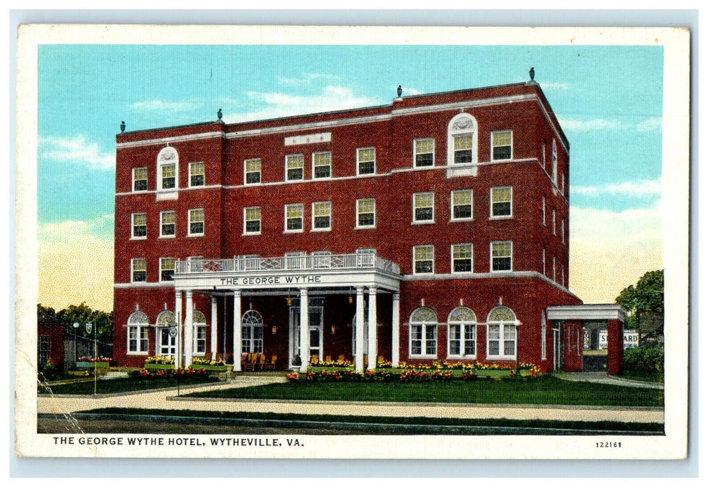 c1920s The George Whyte Hotel, Whyteville Virginia VA Unposted Postcard