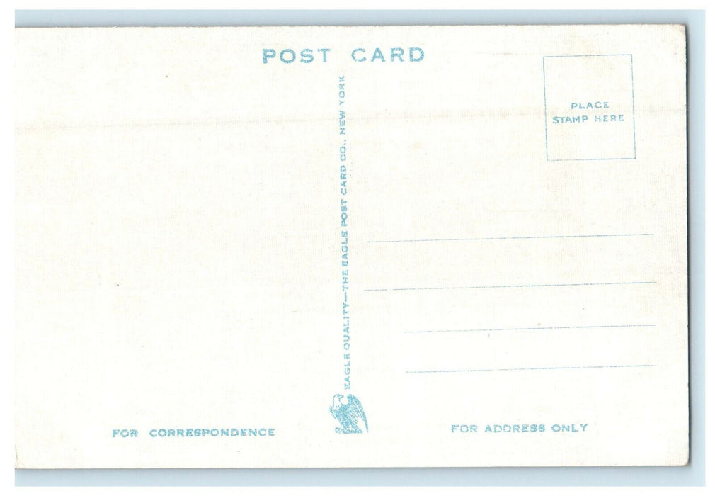 c1920s Antique Car, Municipal Building Summit New Jersey NJ Unposted Postcard