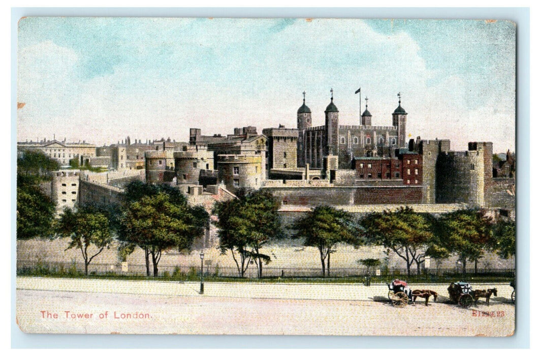 Circa 1910 - Tower of London England United Kingdom Antique Vintage Postcard
