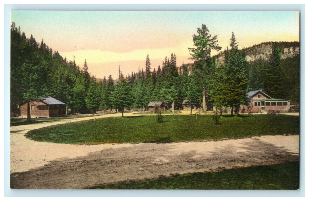 c1920's Community House Spearfish Canyon Black Hills Lead South Dakota Postcard