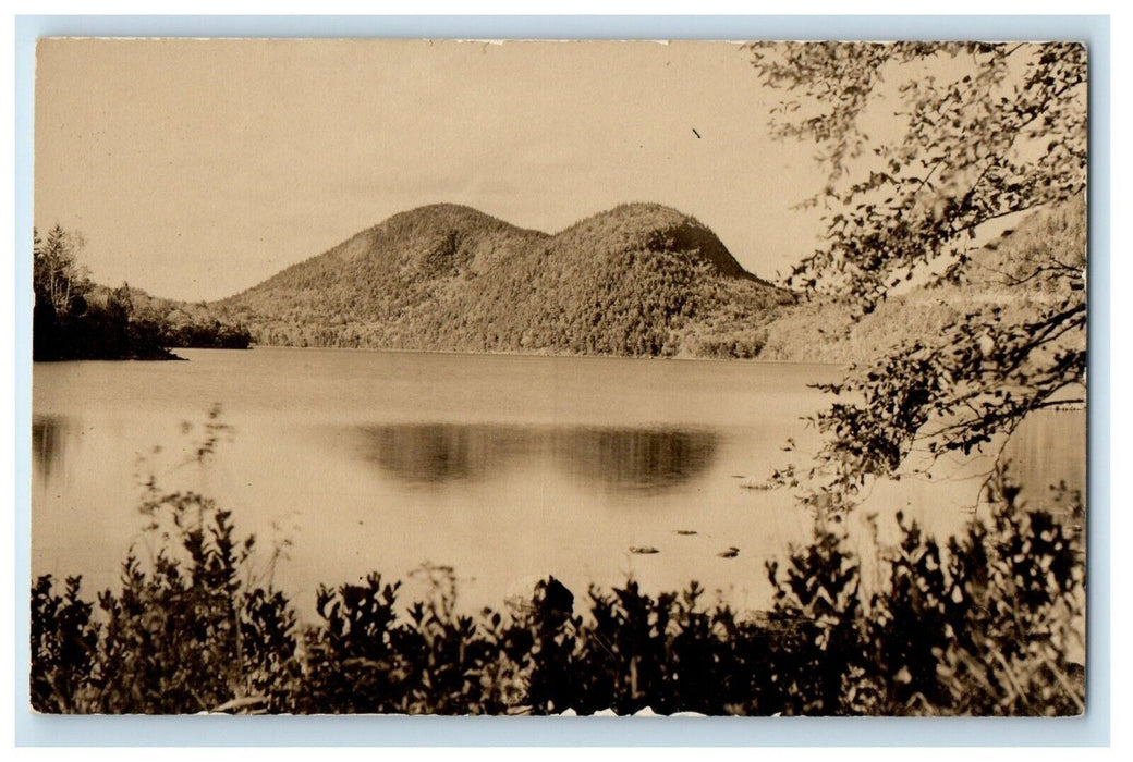 The Bubbles And Jordon Pond Bar Harbor Maine ME RPPC Photo Unposted Postcard