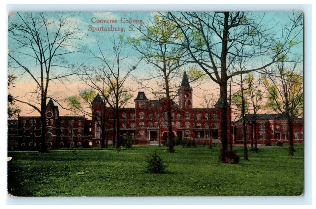 Converse College Spartanburg South Carolina 1917 Vintage Antique Postcard