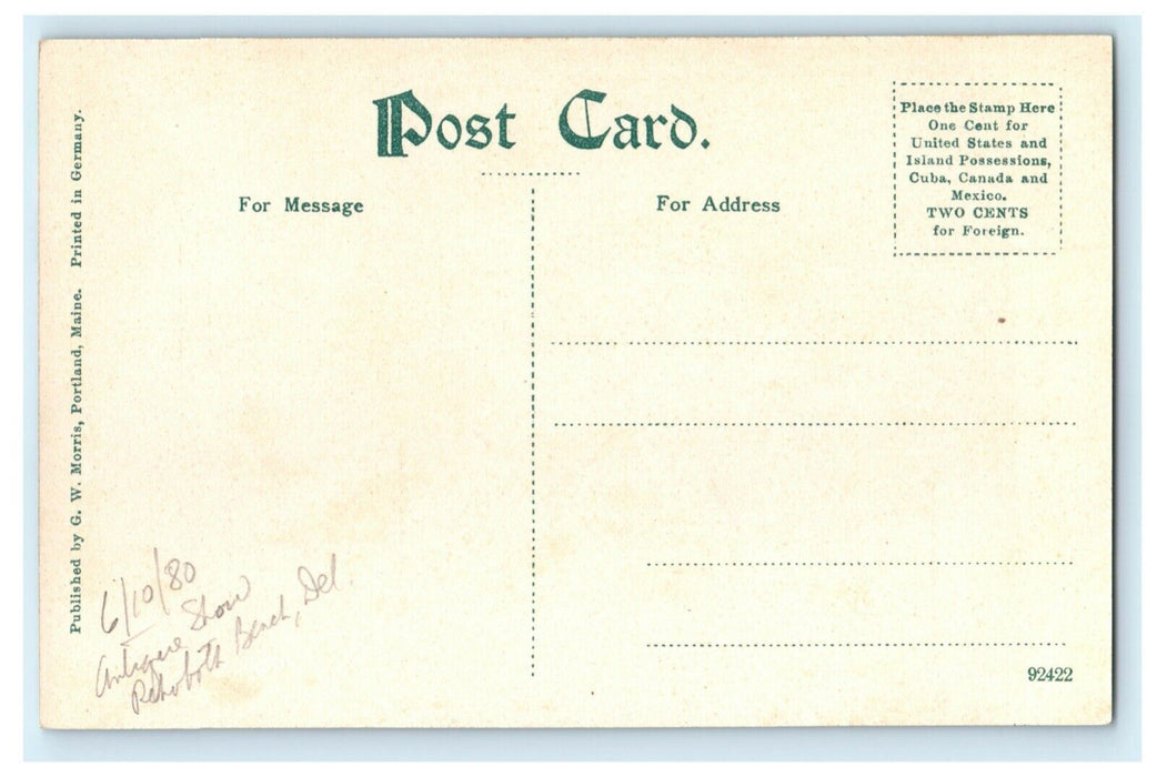 c1910 Home of Pearl Orr's Island Maine ME Harriet Beecher Stowe Postcard