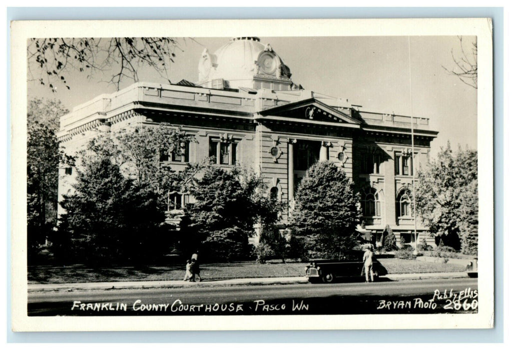 1953 Franklin County Court House Pasco Washington WA RPPC Photo Postcard