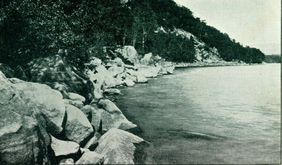 Sugar Loaf Newfound Lake Bristol New Hampshire Rocks Vintage Antique Postcard