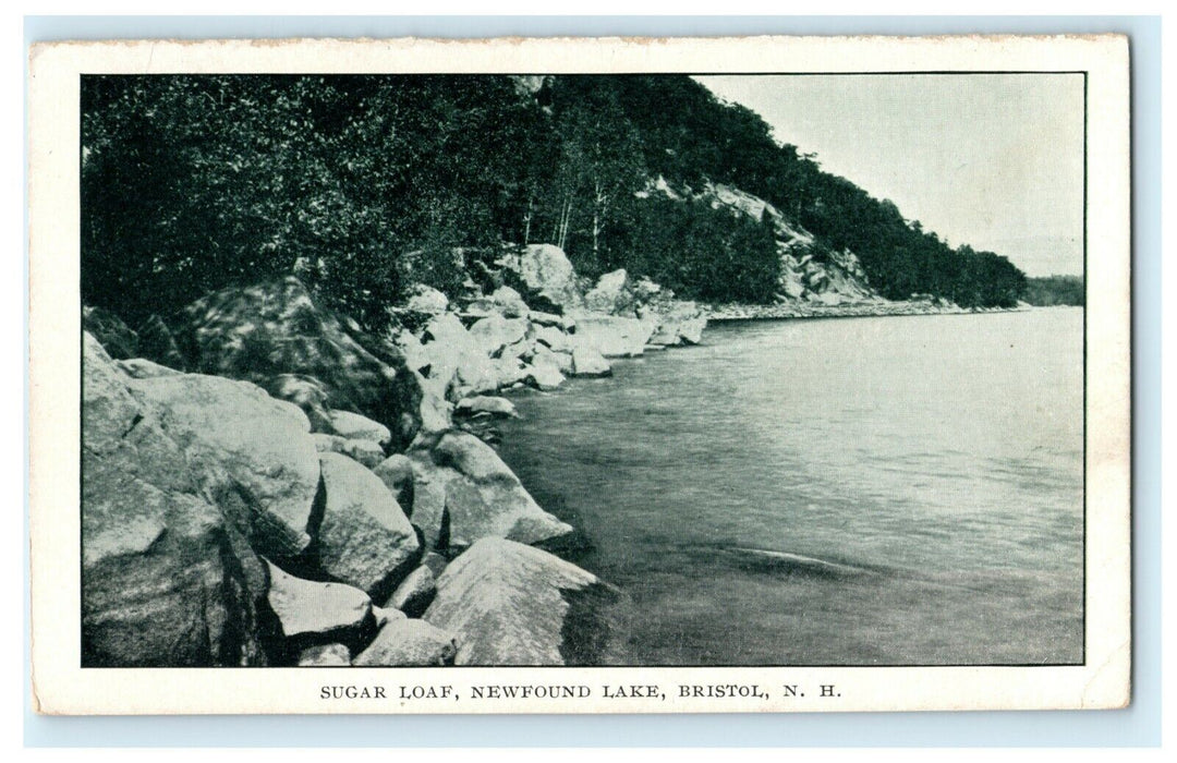Sugar Loaf Newfound Lake Bristol New Hampshire Rocks Vintage Antique Postcard