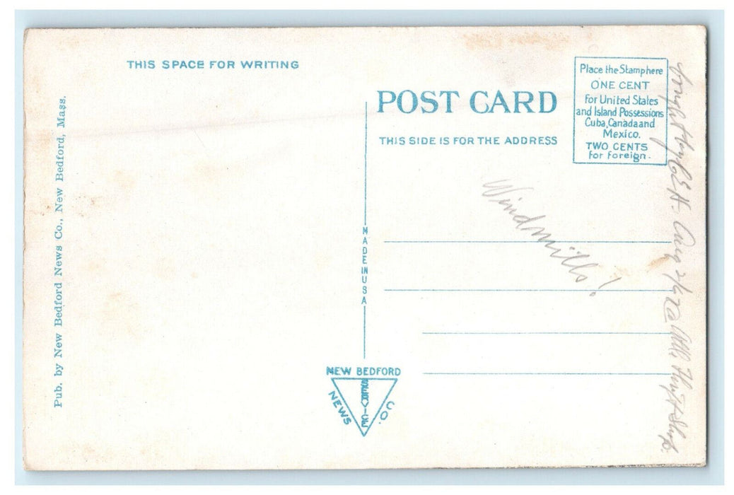 c1920s Residence of Col E.H.R. Green South Dartmouth Massachusetts MA Postcard