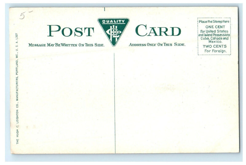 1914 First Baptist Church Scene, Worcester, Massachusetts MA Postcard