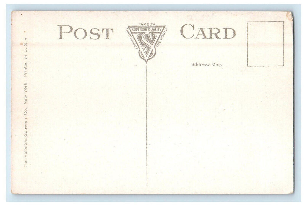 The Station Depot Railroad Train Passenger Gacandaga New York NY Postcard