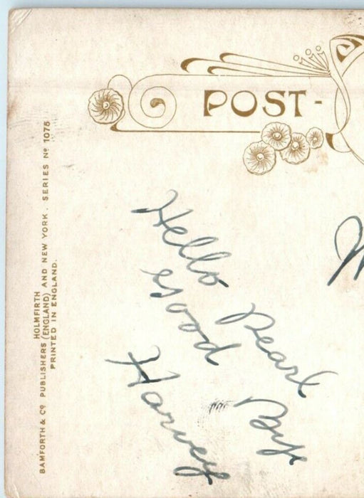 1910 Man Barrel Take Me Home Mama Policeman Boy Arrested Bamforth Humor Postcard