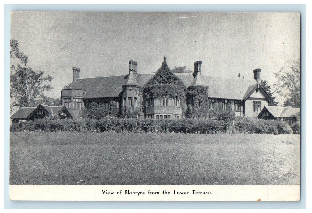 View Of Blantyre From The Lower Entrance Lenox Massachusetts MA Antique Postcard
