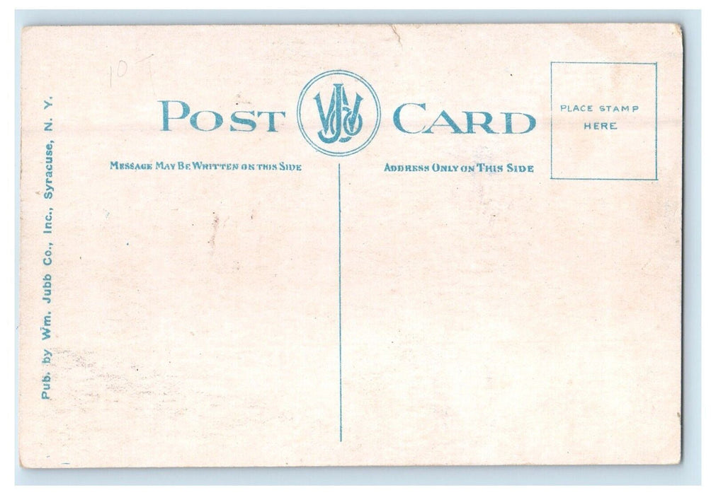 c1910's D. L. & W. Trail Railroad Station Depot Cortland New York NY Postcard