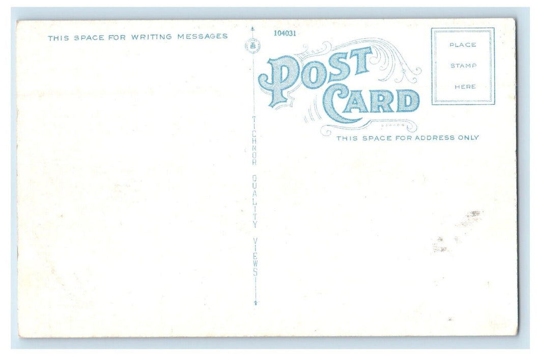c1920's Railroad Station Depot And Steamboat Landing Lake George NY Postcard