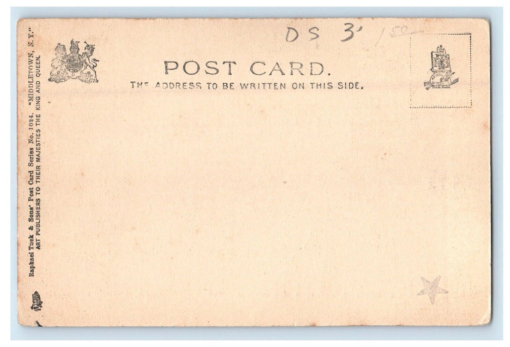 New York Ontario Western Railroad Depot Train Station Middletown Tuck's Postcard