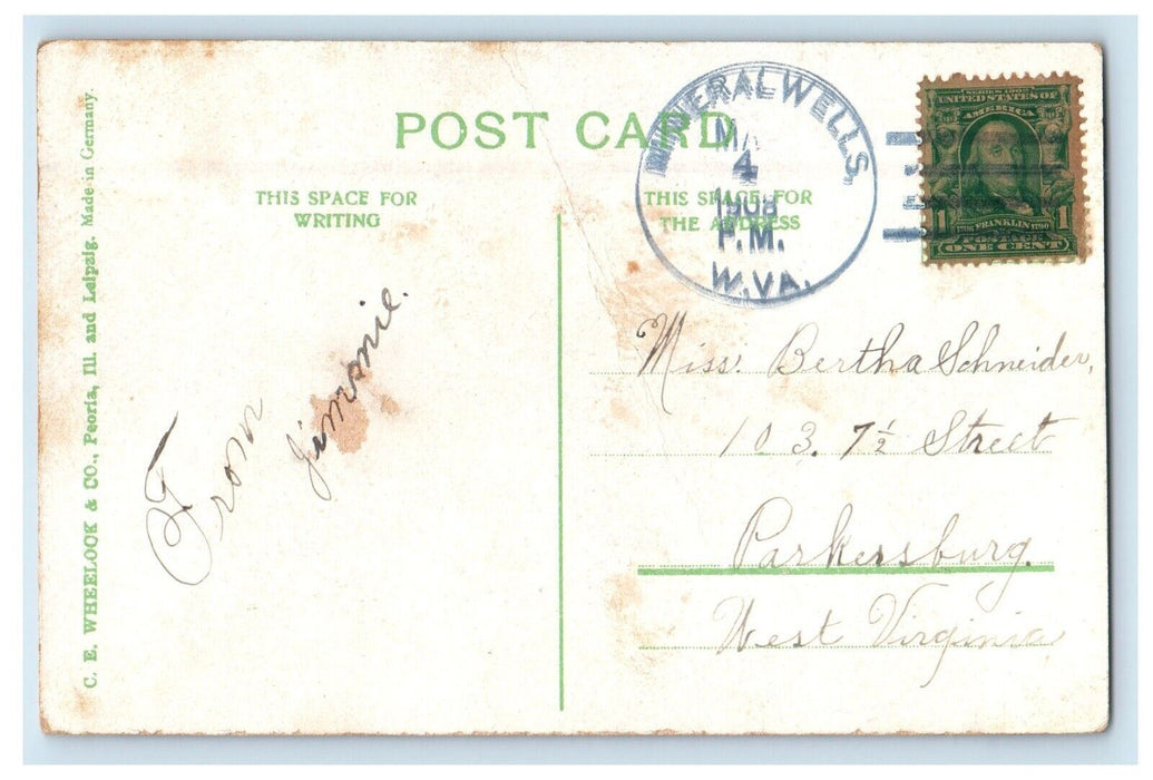 1908 State Capitol Building Lincoln Nebraska NE, Mineral Wells WV Postcard