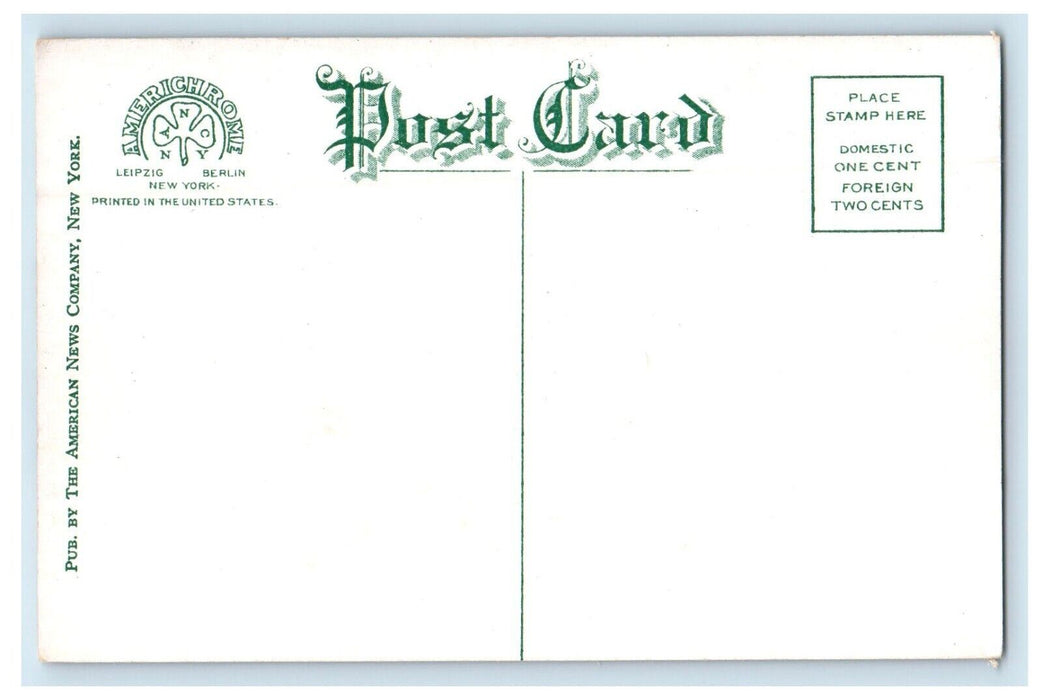 c1910's Erie R.R Railroad Trolley Train Depot Station Port Jervis NY Postcard