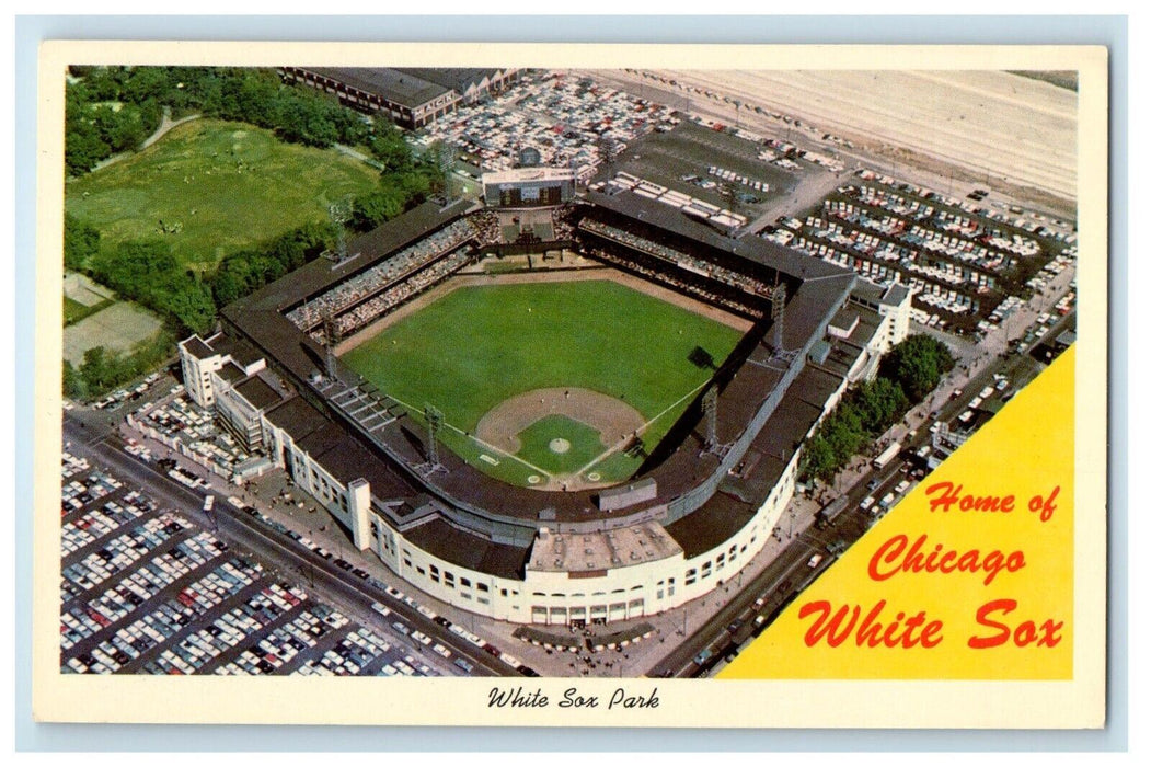 Aerial View Home Of Chicago White Sox Park Chicago Illinois IL Vintage Postcard