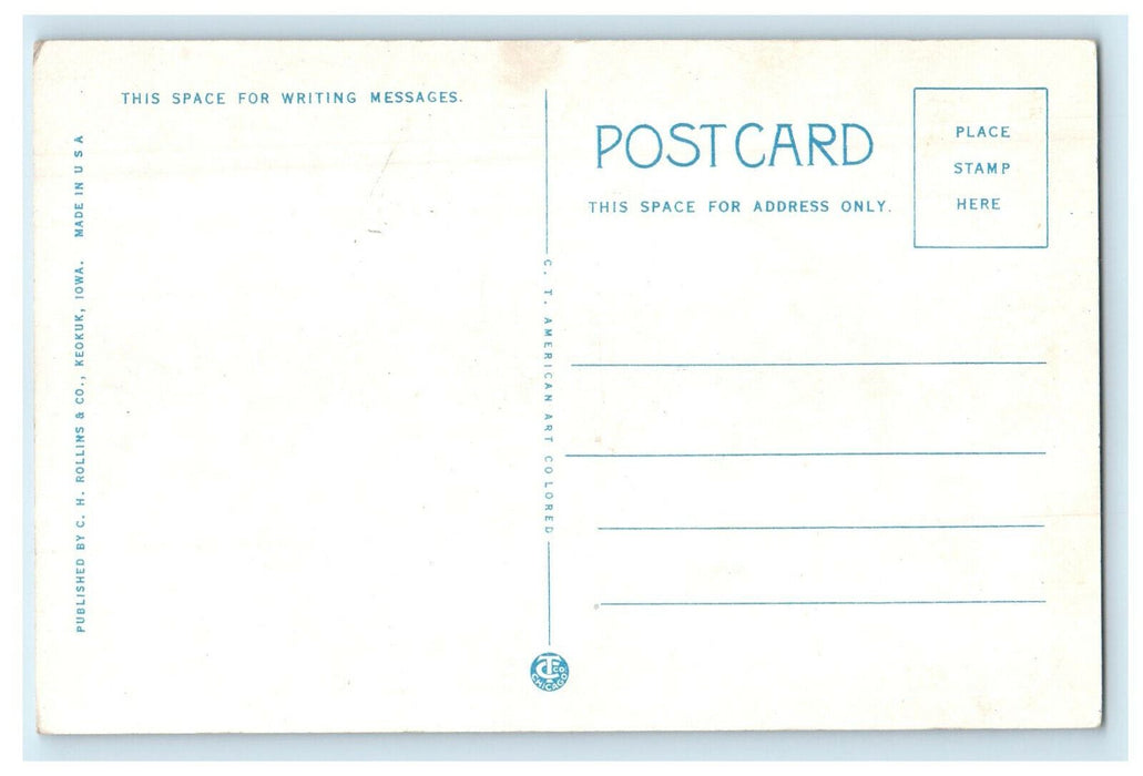 c1920s Excursion Steamer "Washington" Keokuk Iowa IA Unposted Postcard