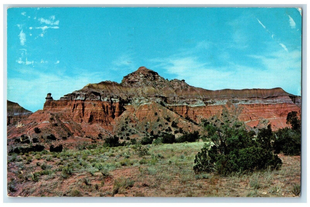 1967 View Of Capitol Peak In Palo Duro Canyon Near Amarillo Texas TX Postcard