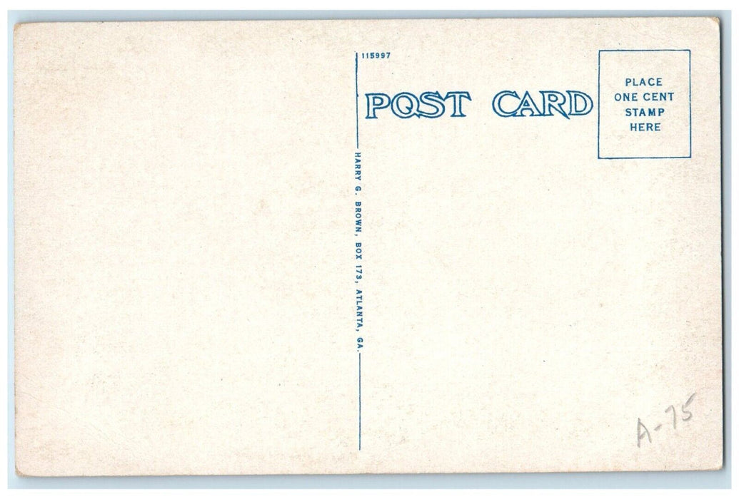c1930's The Cherokee Hotel Building Cars Advertising Cleveland TN Postcard