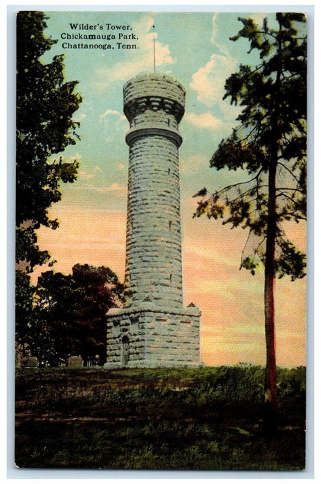 c1930's Wilder's Tower Chickamauga Park Chattanooga Tennessee TN Postcard