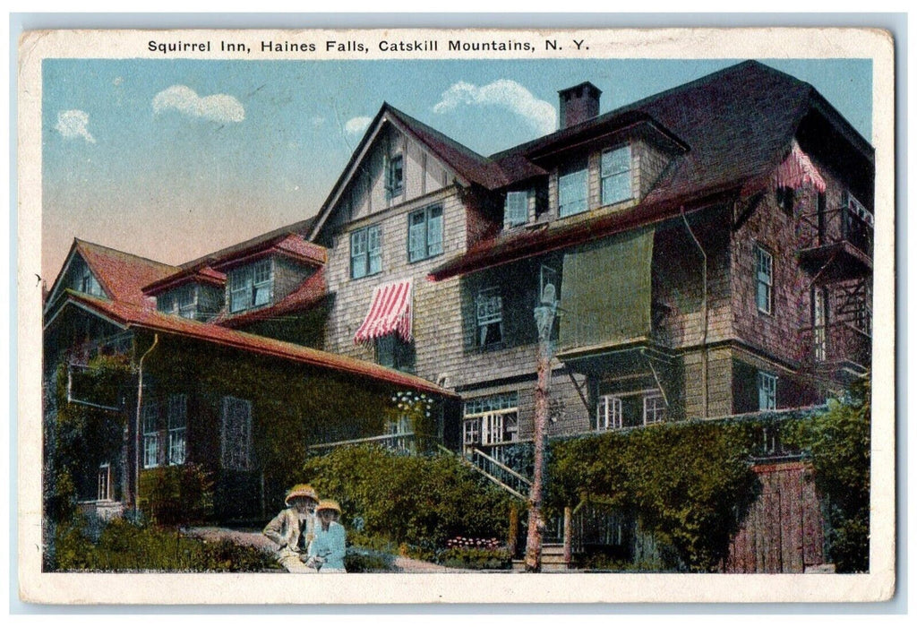 1918 Squirrel Inn Haines Falls Catskill Mountains Greenville New York Postcard