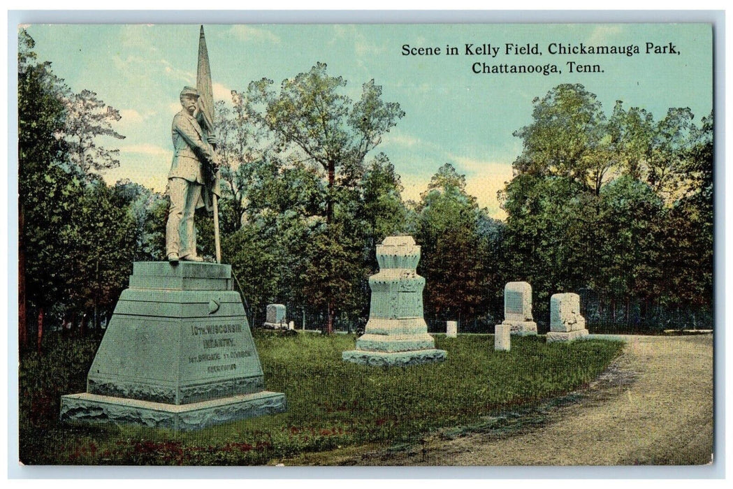 c1910's Scene In Kelly Field Chickamauga Park Chattanooga Tennessee TN Postcard