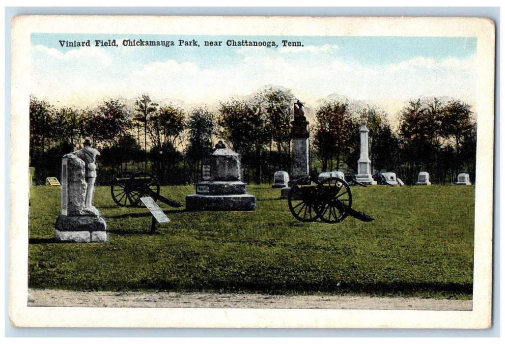 Viniard Field Chickamauga Park Cannon Chattanooga Tennessee TN Posted Postcard