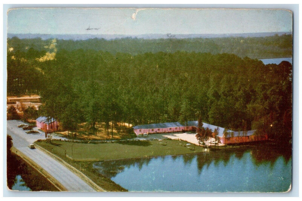 1959 Lakeshore Motor Court And Restaurant Hartsville South Carolina SC Postcard