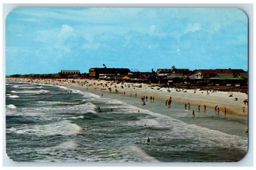 c1950's View Of America's Finest Strand Myrtle Beach South Carolina SC Postcard