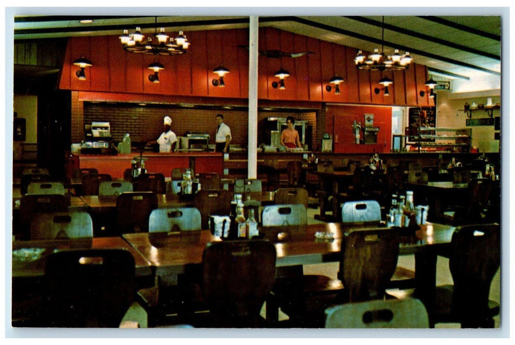 c1960's Newport Bonanza Restaurant Dining Room Newport KY Advertising Postcard