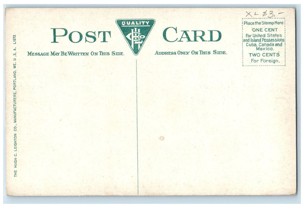 c1910 Horse Carriage, Central Fire Station Nashua New Hampshire NH Postcard