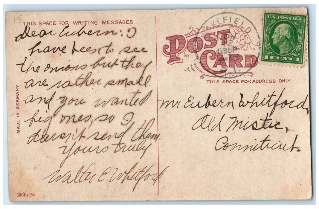 1911 Weekapaug Inn, Weekapaug Rhode Island RI Antique Posted Postcard
